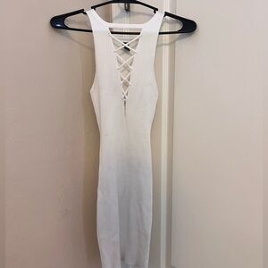 White form fitting dress